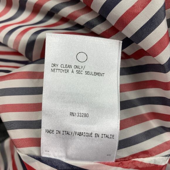 THOM BROWNE Size 2 Gray Charcoal Wool Pleated Flannel Mini Skirt - Picture 4 of 7